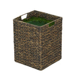 Large Square Water Hyacinth Basket Planter Pot-in-a-Pot