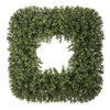 Artificial Boxwood Square Wreath - House of Silk Flowers®
 - 3