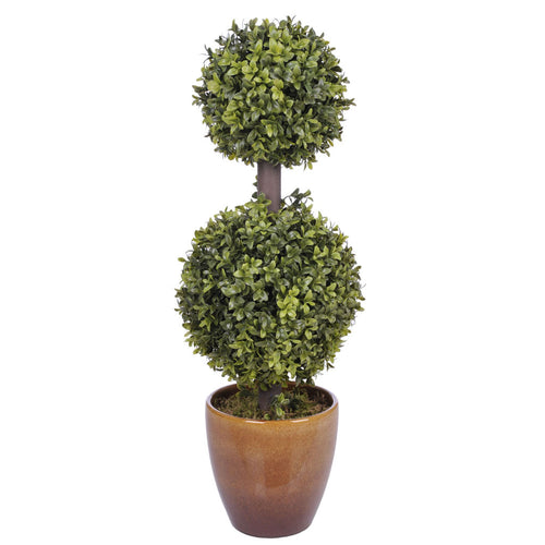 Artificial 2' Double Ball Topiary in Pot - House of Silk Flowers®
 - 2