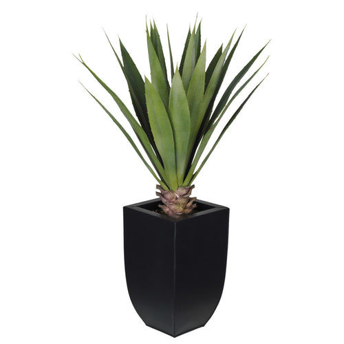 Artificial Tabletop Yucca in Zinc Vase - House of Silk Flowers®
 - 1