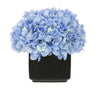Artificial Hydrangea in Small Black Cube Ceramic - House of Silk Flowers®
 - 2