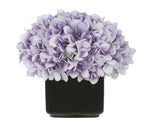 Artificial Hydrangea in Small Black Cube Ceramic - House of Silk Flowers®
 - 22