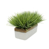 Artificial Frosted Farm Grass in 14" Gold/White Ceramic House of Silk Flowers®