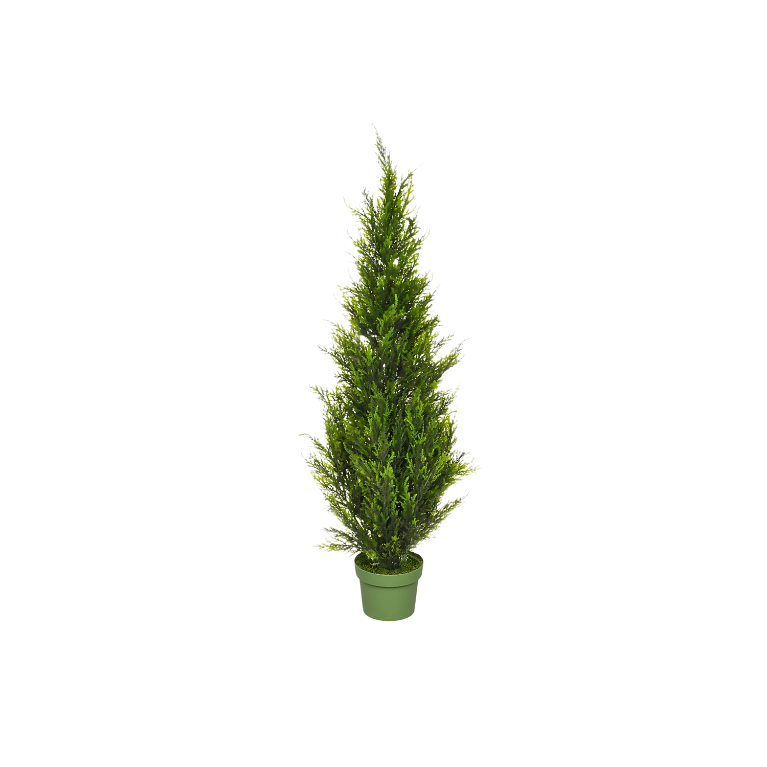 Faux Cedar Tree in Green Nursery Pot