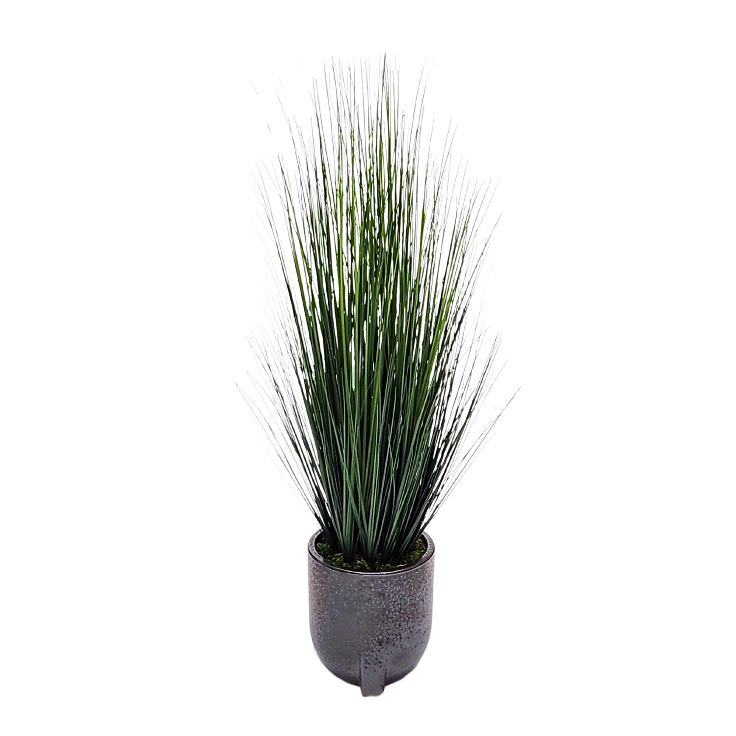 Artificial 48" Grass in Medium Black Tripod Ceramic