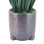 Artificial 48" Grass in Medium Black Tripod Ceramic
