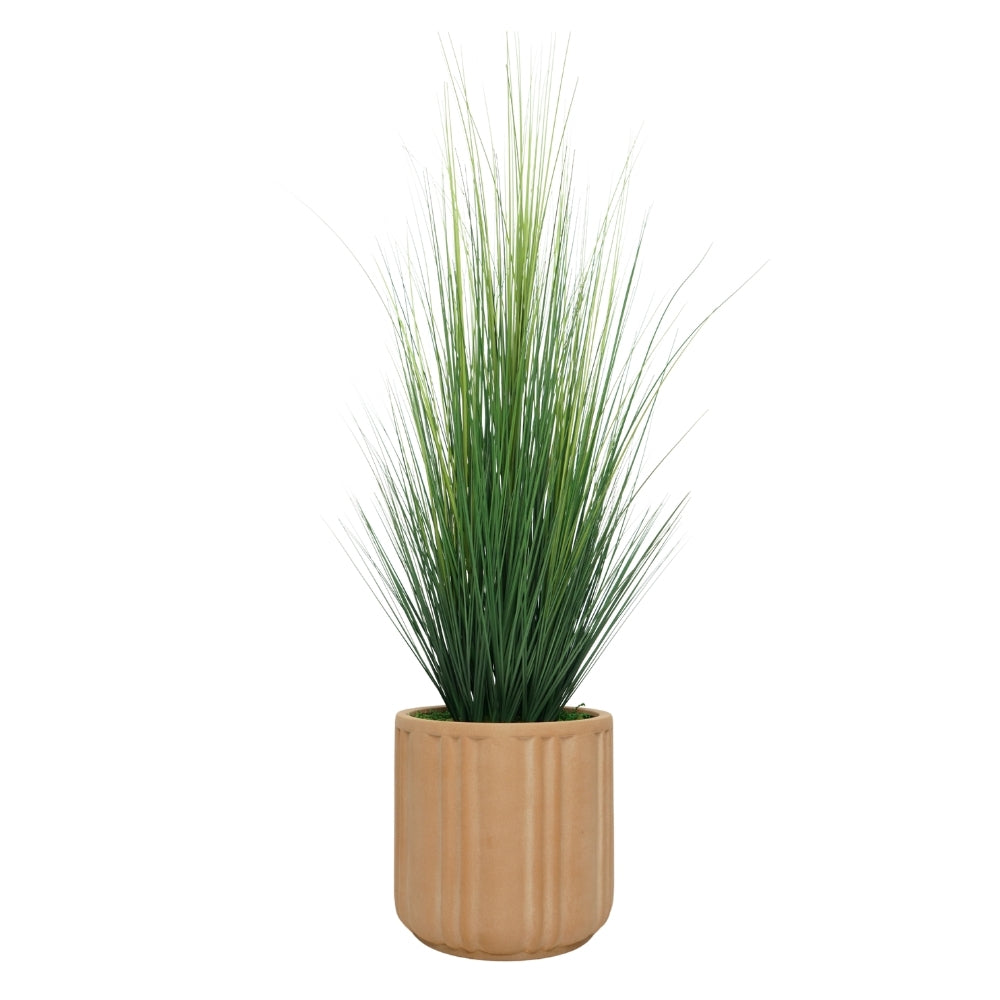 66" Grass in Matte Paneled Terracotta Ceramic