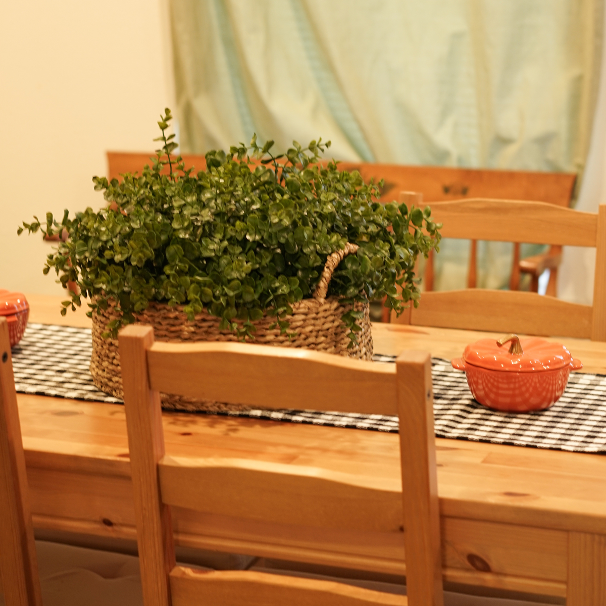 12" Eucalyptus in Natural Seagrass Basket