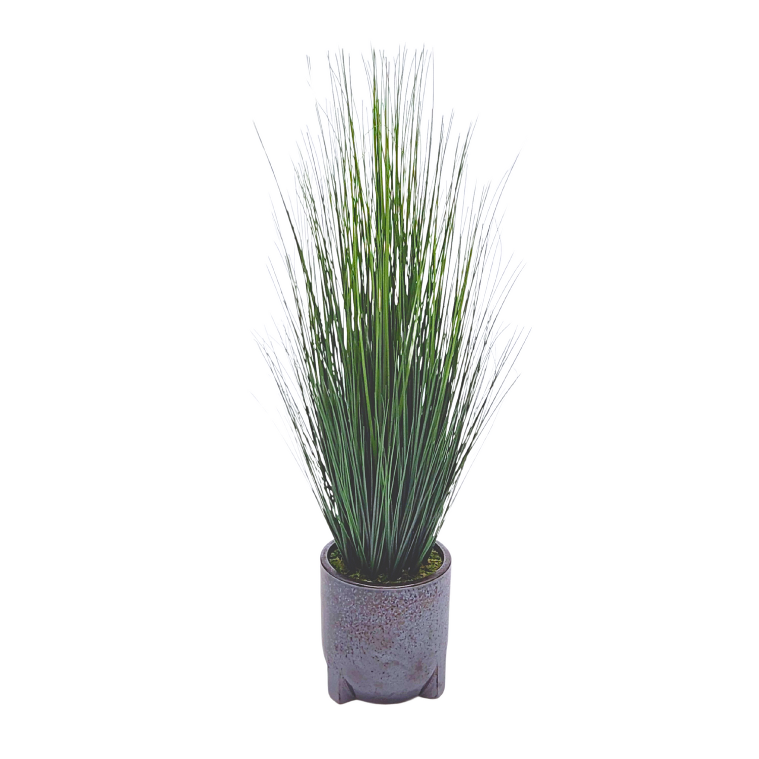 Artificial 48" Grass in Medium Black Tripod Ceramic