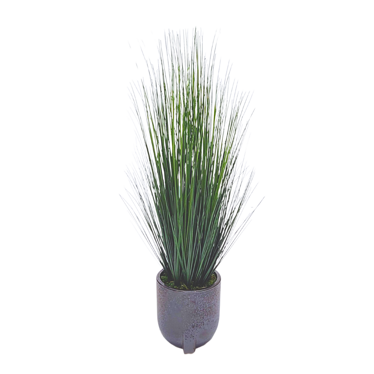 Artificial 48" Grass in Medium Black Tripod Ceramic