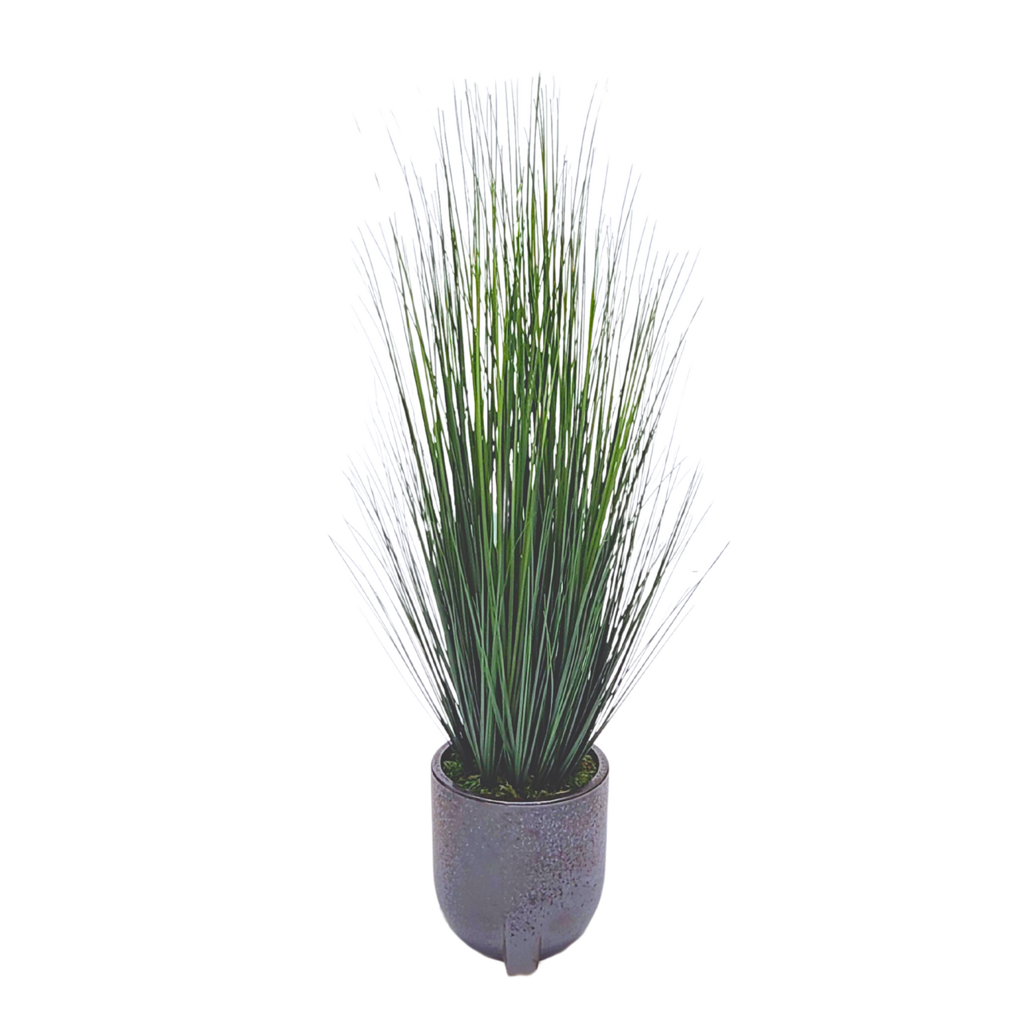 Artificial 48" Grass in Medium Black Tripod Ceramic