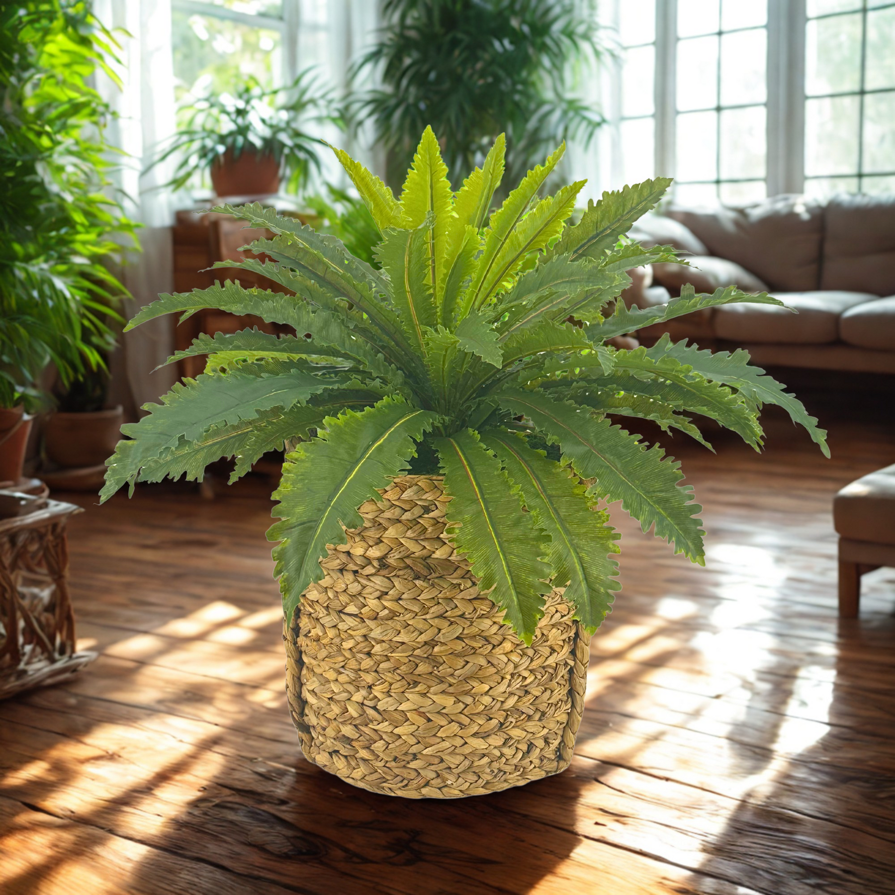Marganitum in woven basket by House of Silk Flowers environment