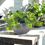 Faux Pothos in grey print pot by House of Silk Flowers environment