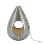 Metallic Metal Birdhouse on white background by House of Silk Flowers