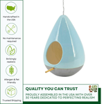 Tear-drop shaped bird house by House of Silk Flowers promise