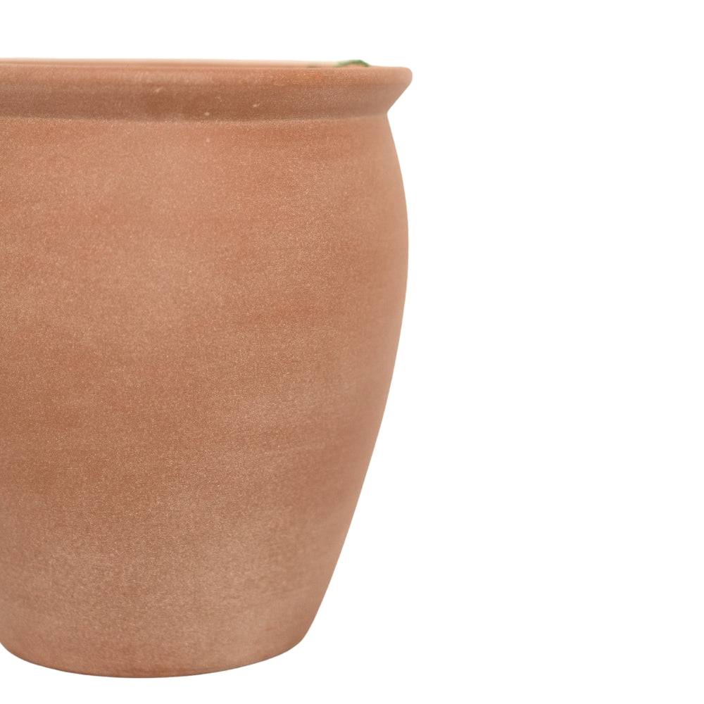 86" Faux Eucalyptus Tree in Matte Medium Terracotta Ceramic