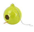 Avocado Round Honeycomb Ceramic Birdhouse