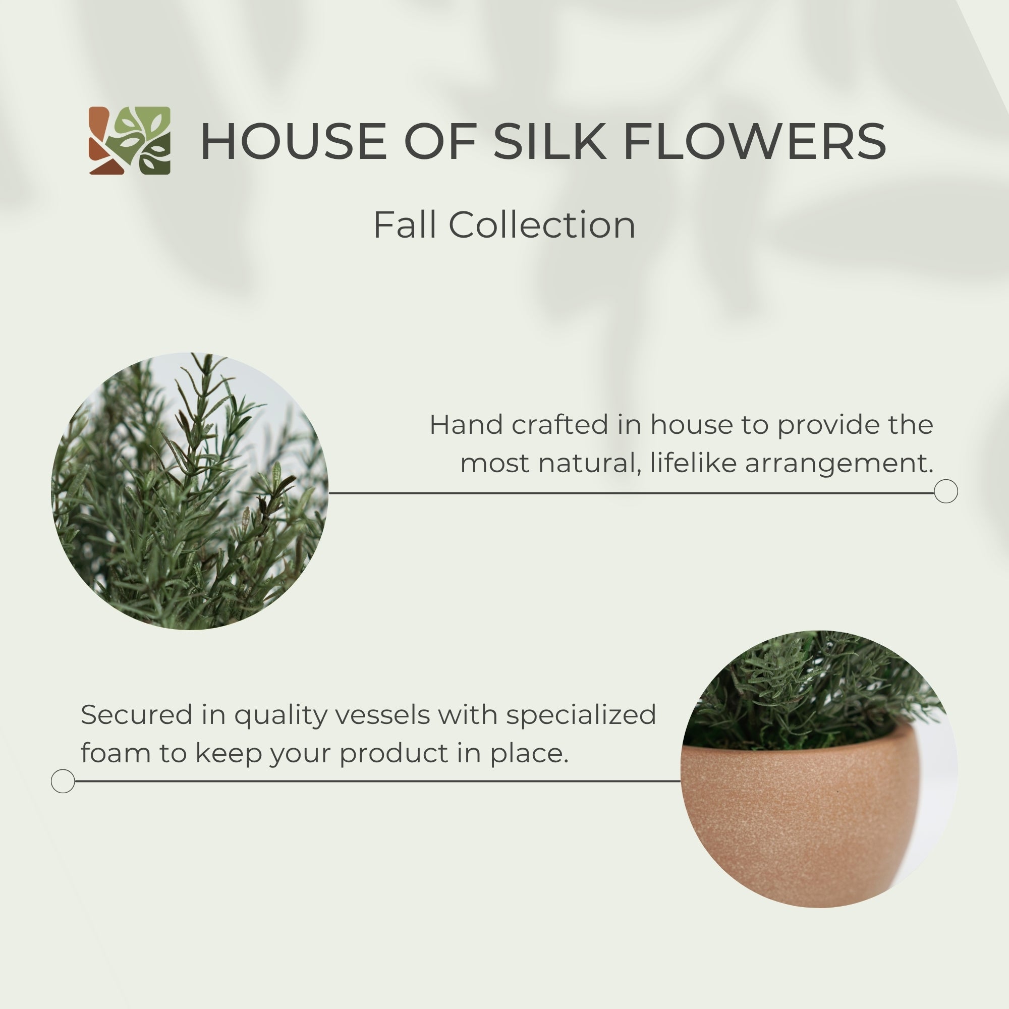 11" Rosemary Bunch in Matte Terracotta Cache Pot