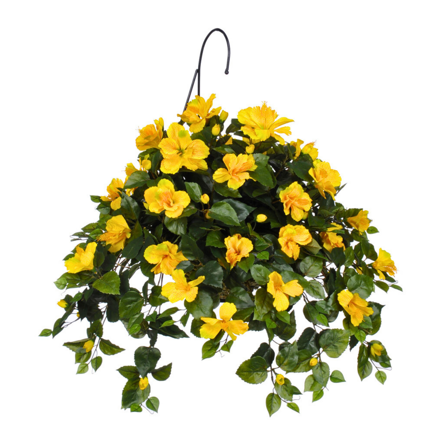 Artificial Hibiscus Hanging Basket - House of Silk Flowers®
 - 5