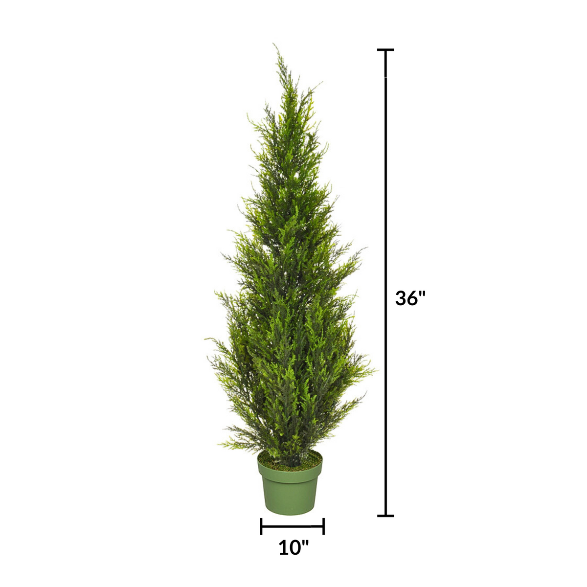 3ft Cedar Tree, measurement, House of Silk Flowers®