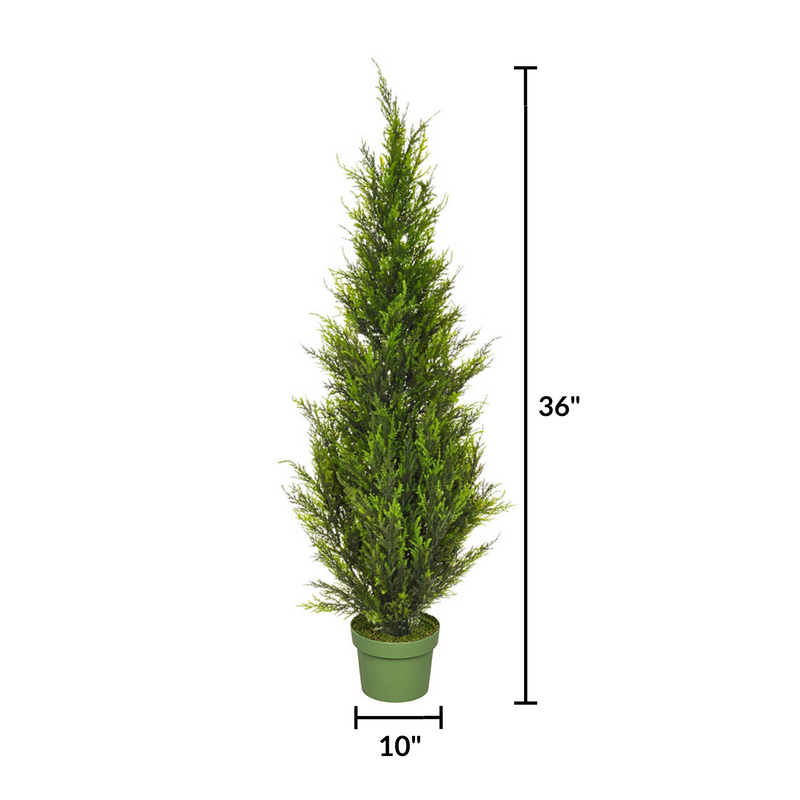 3ft Cedar Tree, measurement, House of Silk Flowers®