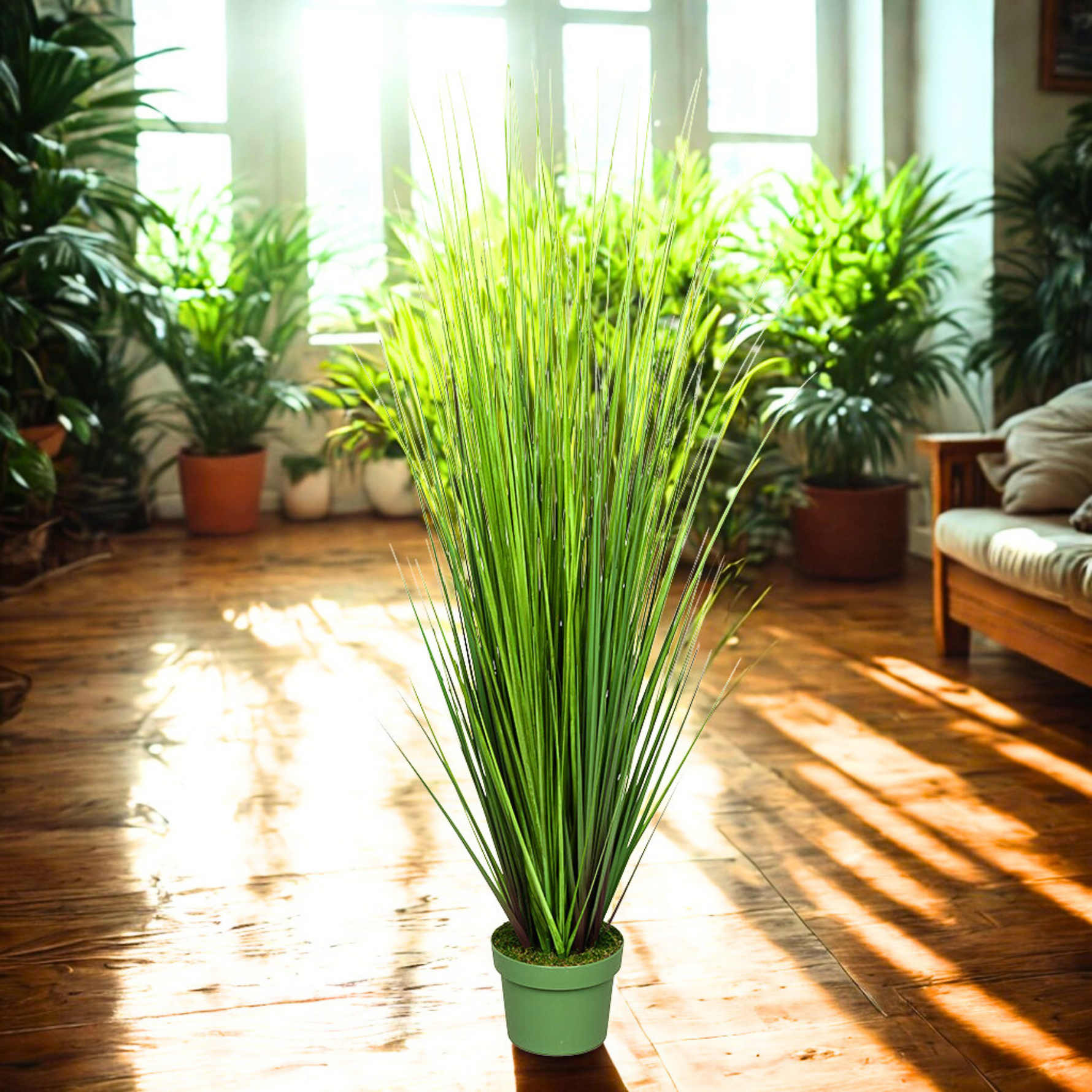 42" Artificial Green PVC Grass House of Silk Flowers®