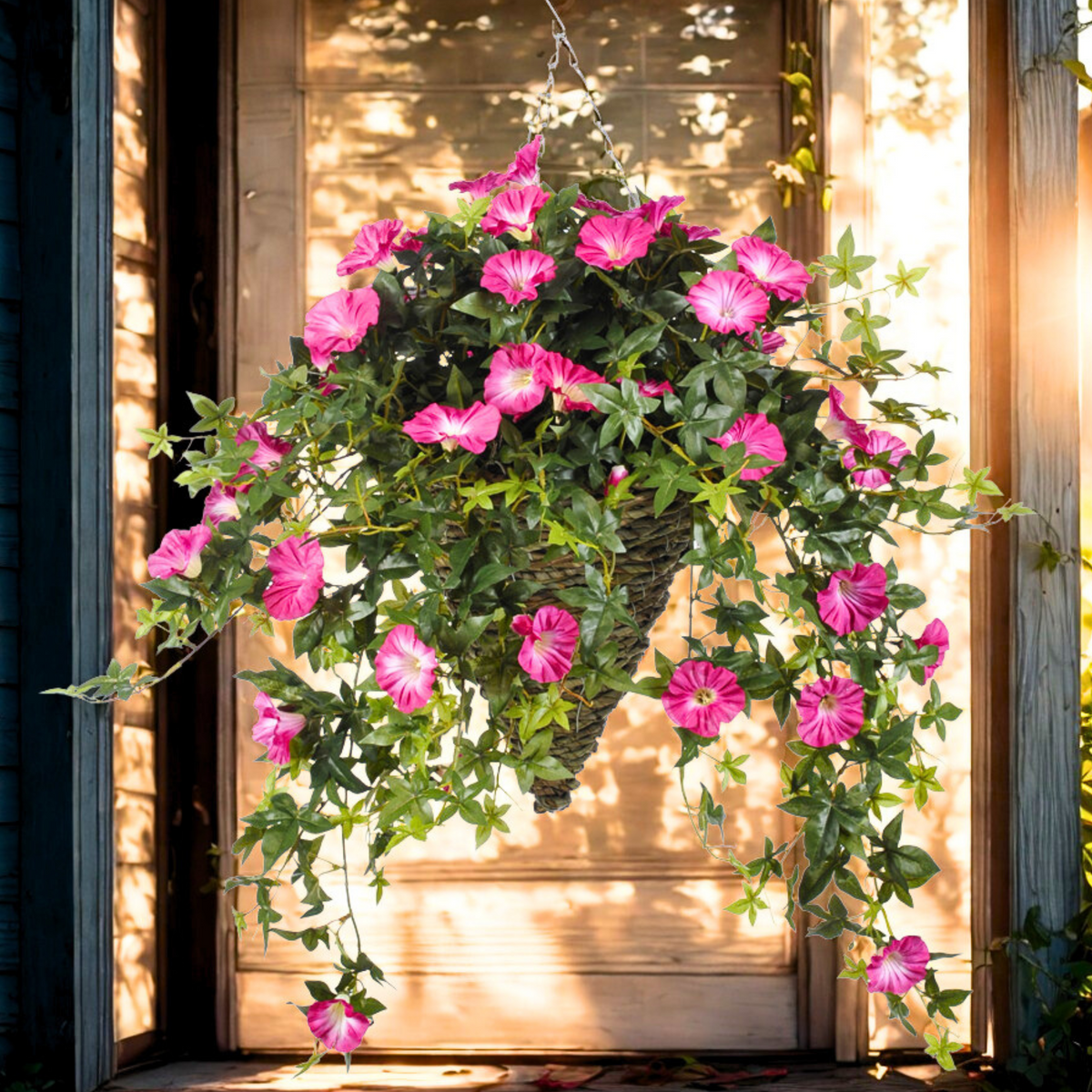 Artificial Morning Glory Hanging Basket - House of Silk Flowers®
 - environment