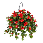 Artificial Hibiscus Hanging Basket - House of Silk Flowers®
 - 1