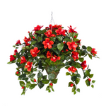 Artificial Hibiscus Hanging Basket - House of Silk Flowers®
 - 4