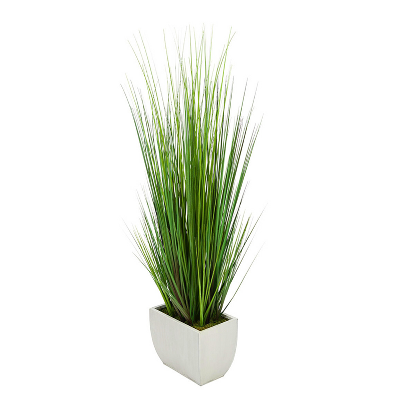 44-inch Grass in Large Rectangle Zinc House of Silk Flowers®