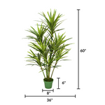 Faux 5ft Dracaena Tree with 9 Heads
