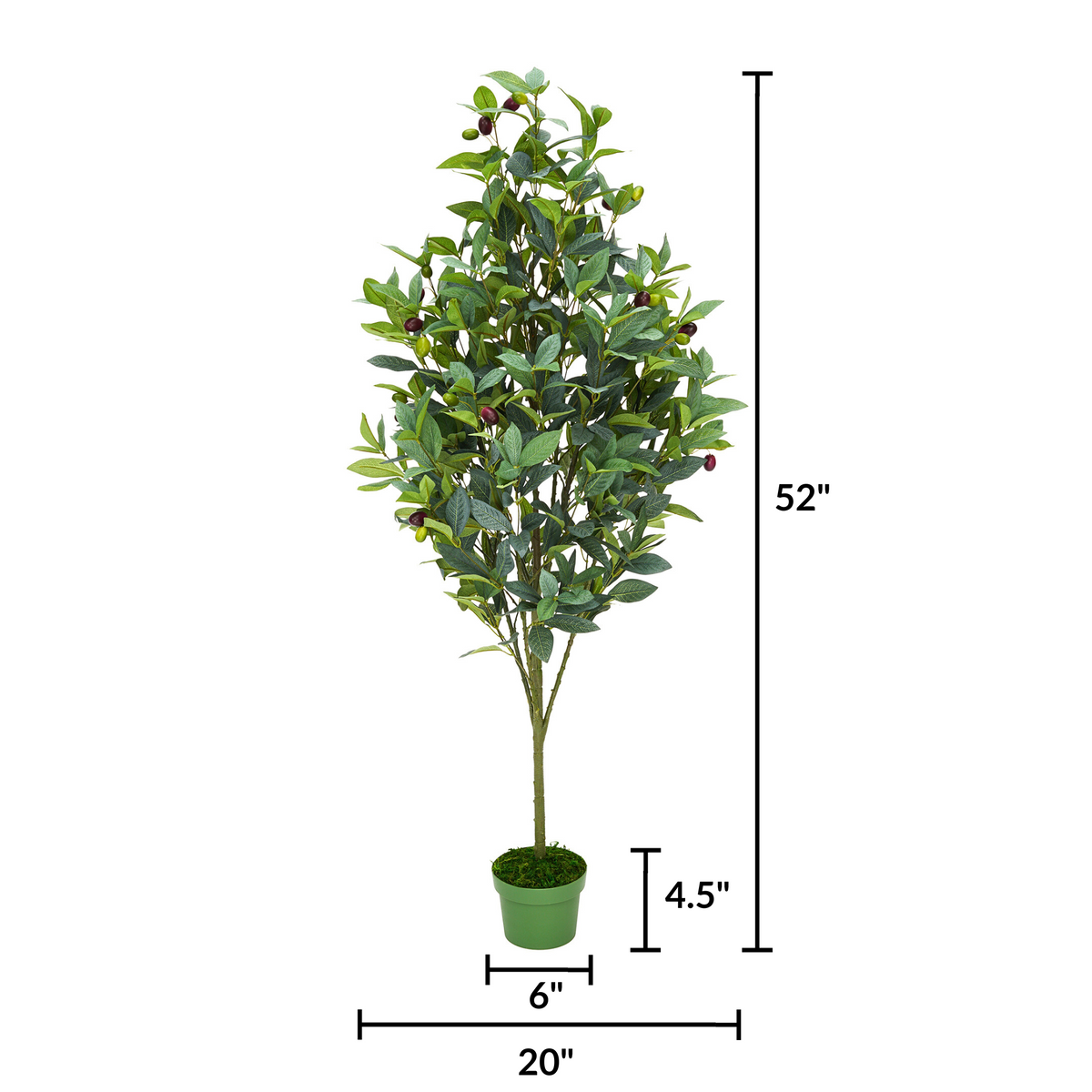Faux 4ft Olive Tree measurements