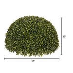 Artificial bush with dimensions on a white background