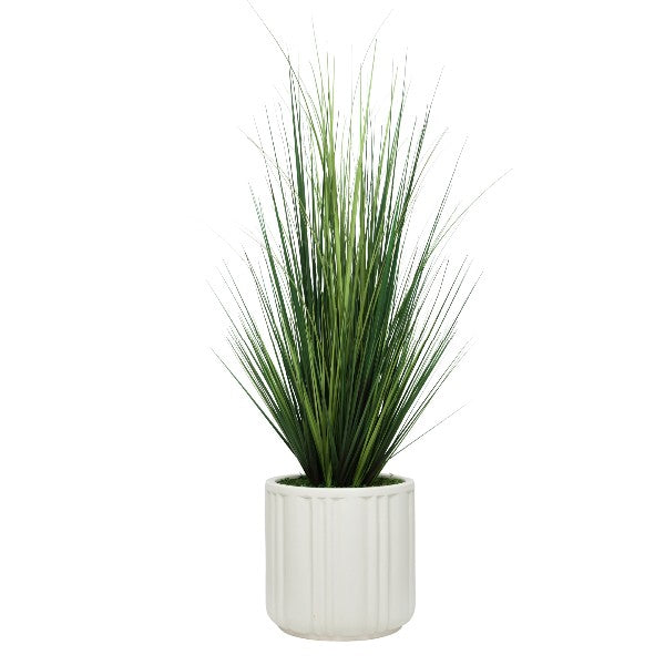 66" Grass in Matte White Ceramic