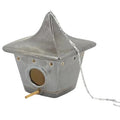 Bronze 9in Square Pagoda Ceramic Birdhouse