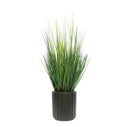 30" Grass in Matte Black Ceramic
