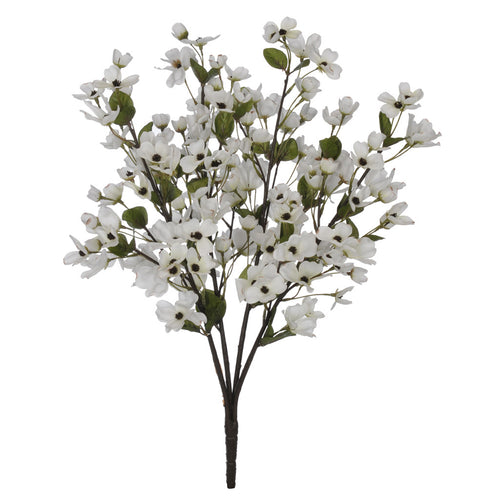 Artificial 24" Cream Dogwood Bush - House of Silk Flowers®
