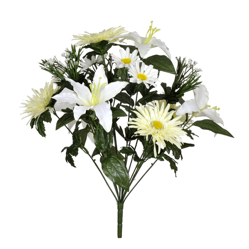 Artificial 18" Tiger Lily/Gerbera Bush - House of Silk Flowers®
 - 1