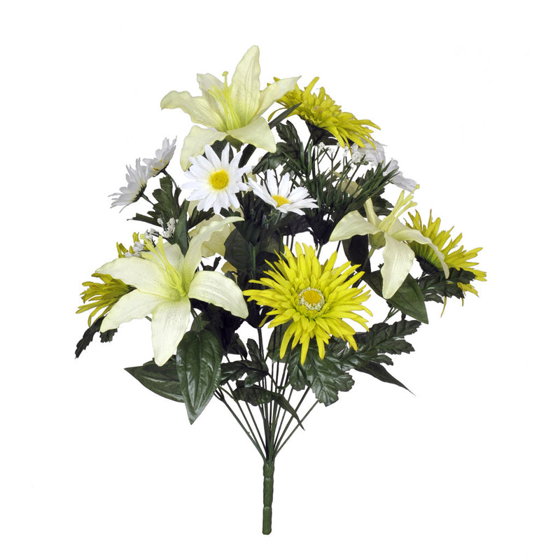 Artificial 18" Tiger Lily/Gerbera Bush - House of Silk Flowers®
 - 2