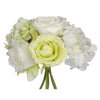 Artificial 10" Cream/Green Rose/Hydrangea Bouquet - House of Silk Flowers®
 - 2