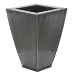 Tapered Square Small Zinc Vase - Set of 2 - House of Silk Flowers®
 - 8