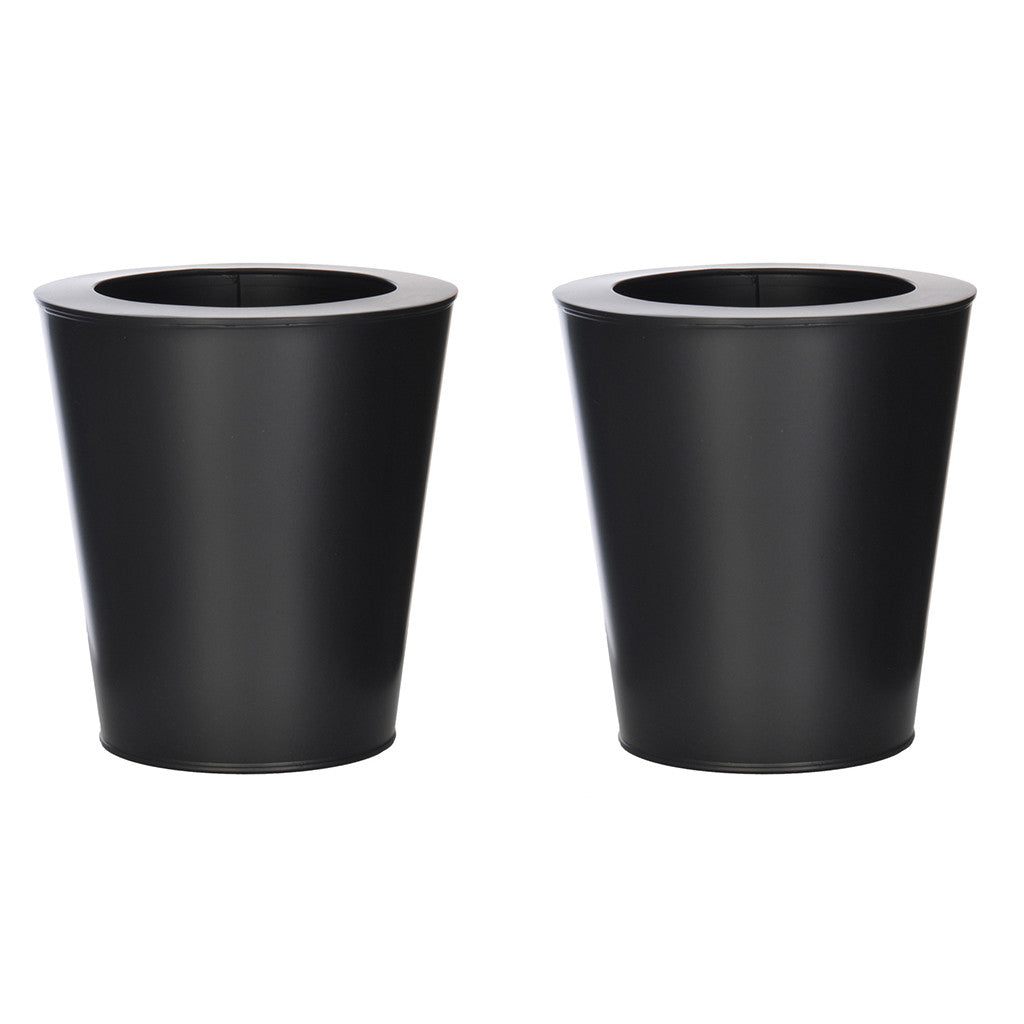 Round Small Zinc Vase - Set of 2 Vases