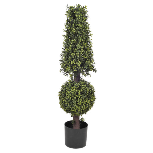 Artificial Boxwood Ball and Cone Topiary - House of Silk Flowers®
 - 1