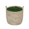 Large Round Water Hyacinth Basket Planter Pot-in-a-Pot