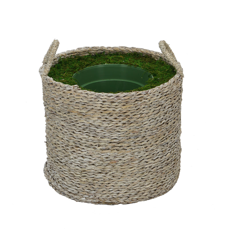 White Seagrass Basket