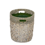 White Seagrass/Water Hyacinth Basket