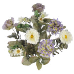 Artificial 21" Dry-Look Hydrangea/Rose/Daisy Bush - House of Silk Flowers®
 - 3