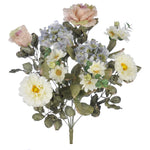 Artificial 21" Dry-Look Hydrangea/Rose/Daisy Bush - House of Silk Flowers®
 - 4