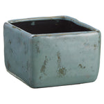 Light Green/Blue 4" Terra Cotta Vase/Planter - House of Silk Flowers®
