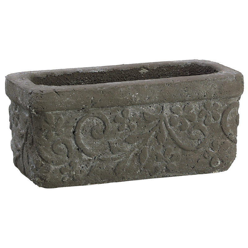 Taupe 3.75" Cement Rectangle Vase/Planter - House of Silk Flowers®
